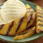Grilled Mango with Vanilla Ice Cream