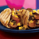 Grilled Steak Tacos with Poblano-Mango Salsa