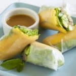 Pulled Pork and Mango Summer Rolls with Carolina Mustard Sauce