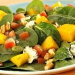 Spinach Salad with Mango Vinaigrette