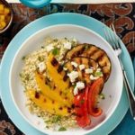 Grilled Eggplant Salad with Mango Sambal