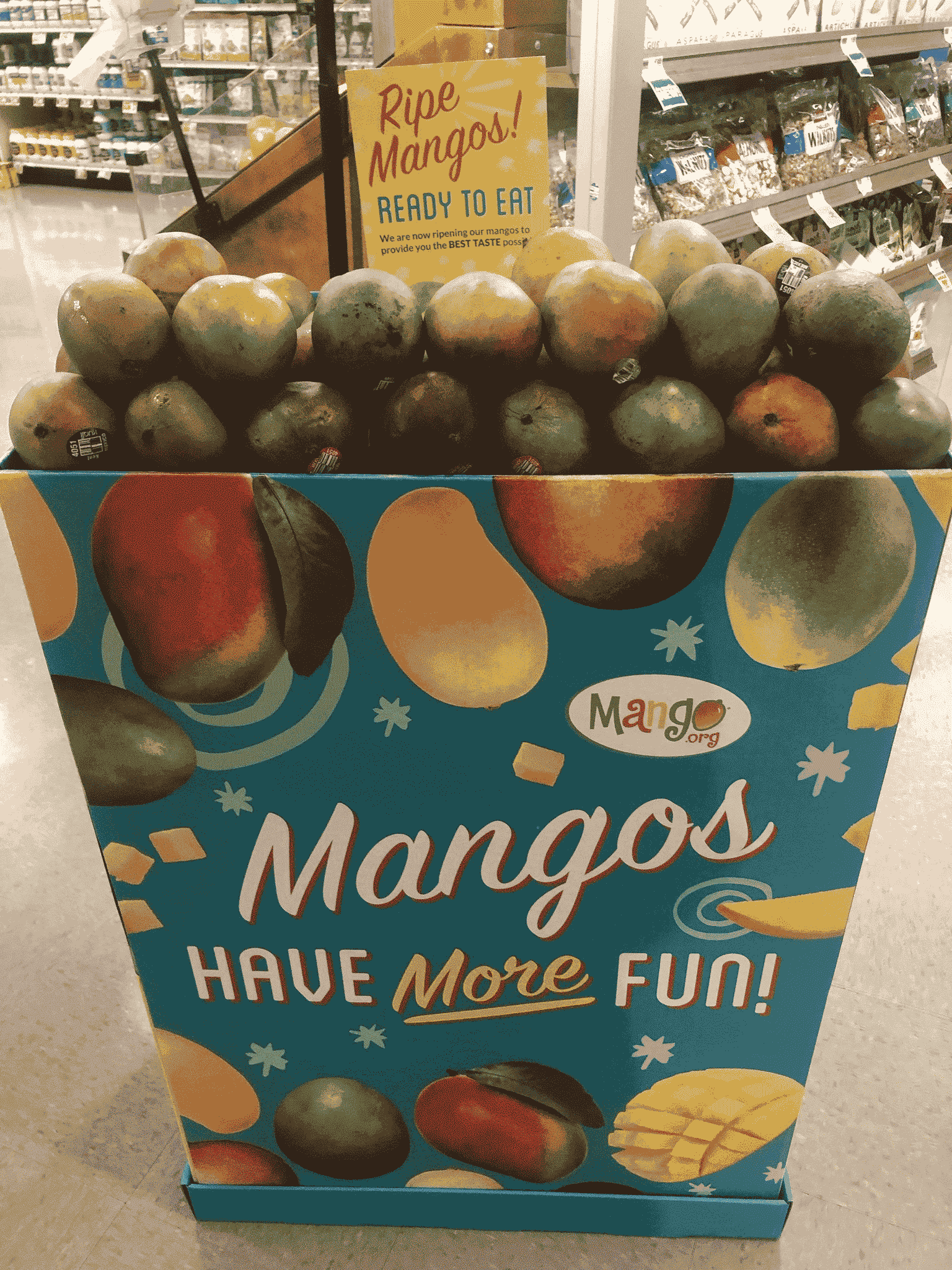 Mango Display Bin at Food Lion Supermarket